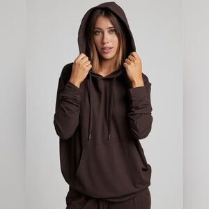 Comfrt  Chocolate Brown Hoodie - unisex M